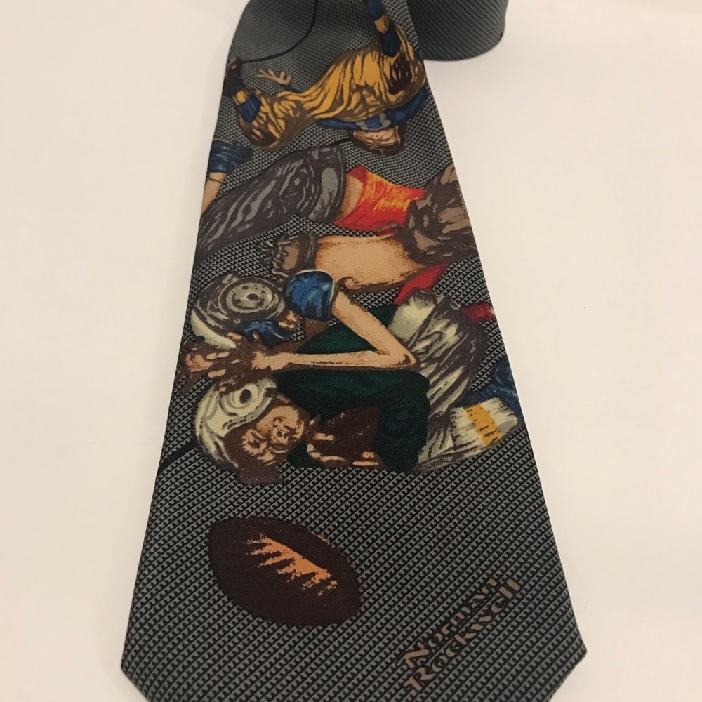 Brown and Bigelow Norman Rockwell Inspired Necktie.